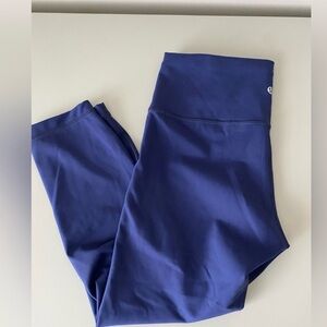 Lululemon wonder under crop mineral blue Nulux Size 14
